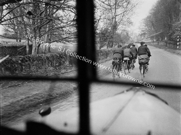 THROUGH WINDSCREEN CYCLISTS